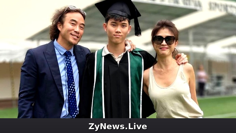 Former couple Allan Wu and Wong Lilin take rare picture together at 18-year-old son's graduation